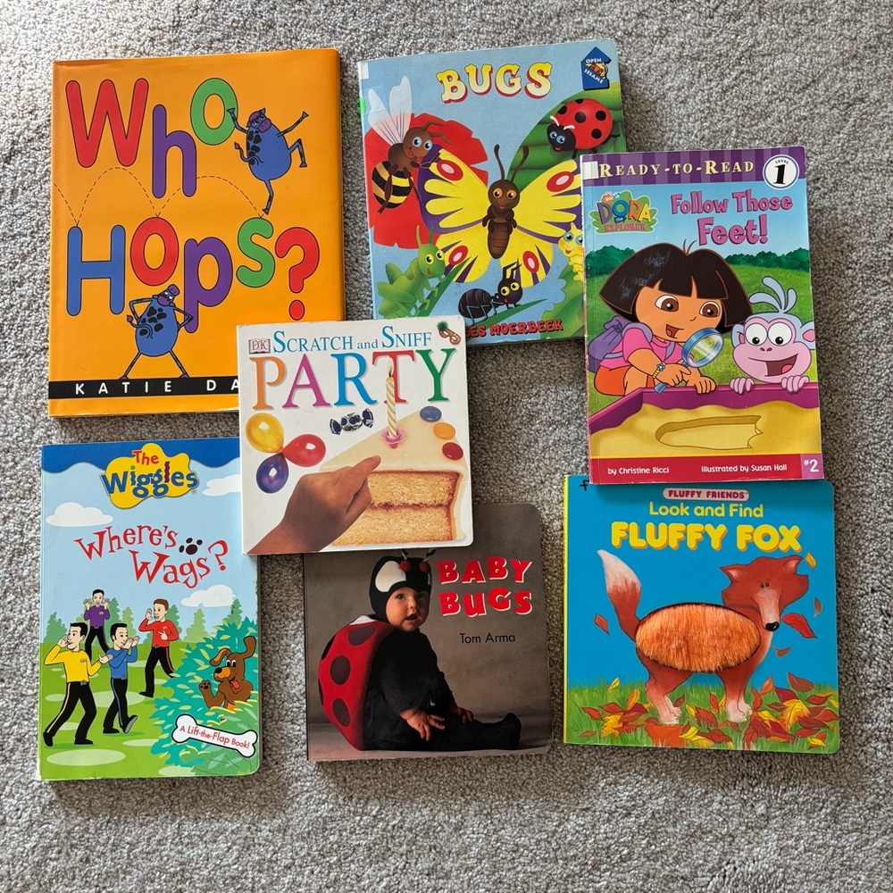 DONATED. Speech therapy clear out!  Preschool books for all kids!
